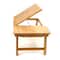 Mind Reader 21.2" Adjustable Bamboo Lap Desk Breakfast Table with Foldable Legs